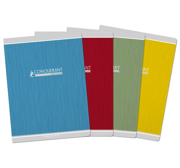 Cahier carte papier 100% recyclé 24x32 cm 90g 48 p seyes