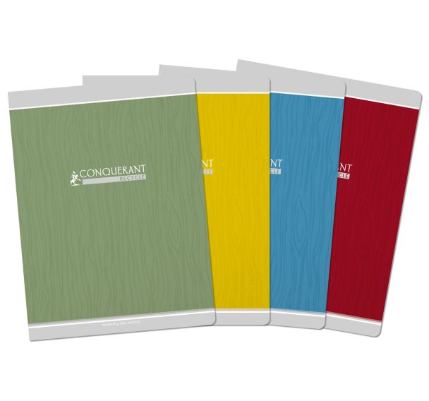 Cahier carte papier 100% recyclé 24x32 cm 90g 96 pages seyes