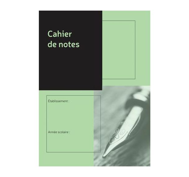 Cahier de notes de 16 pages