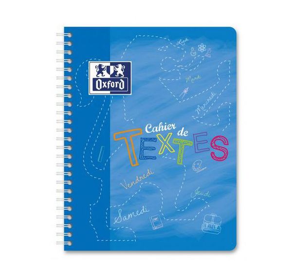 Cahier de texte Oxford 90g 148 pages seyes 17x22 cm