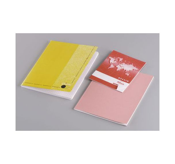 Cahier étudiant piqûre 70g 24x32 cm 5x5 192 pages