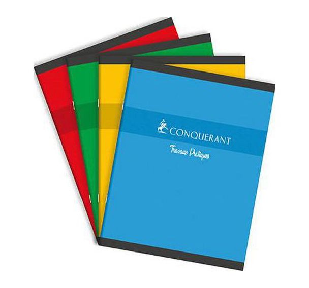 Cahier étudiant piqûre 70g A4 5x5 96 pages