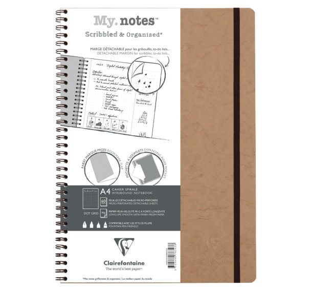 Cahier intégral à marges détachables age bag A4 - Clairefontaine