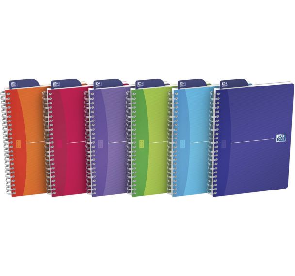 Cahier office spirale 148x210 180p 90g Q5/5 translucide