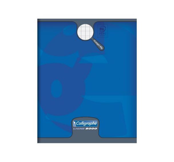 Cahier piqué 8000 CARTE 17x22cm Seyès - Calligraphe