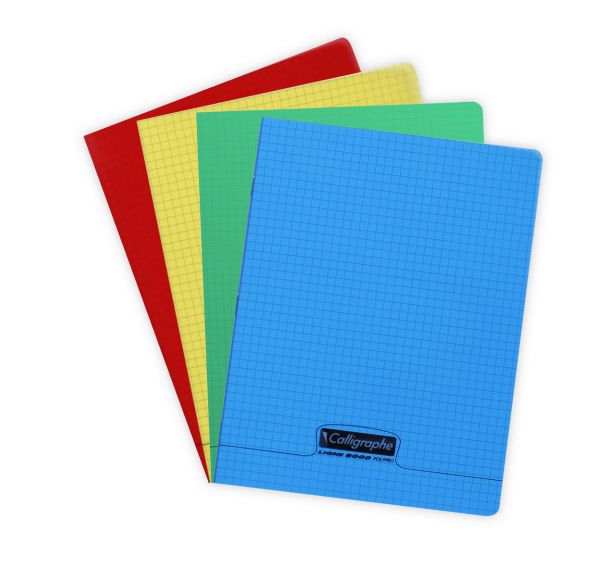 Cahier piqué 8000 polypro 17x22 cm 5/5 (petits carreaux) - Calligraphe