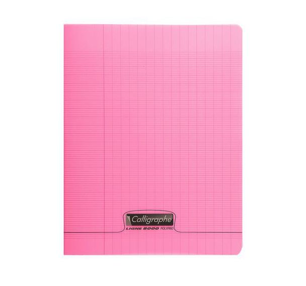 Cahier piqué 8000 polypro 17x22 cm Seyès 60p - Calligraphe