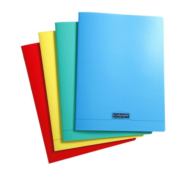 Cahier piqué 8000 polypro 24x32 cm 5/5 192p - Calligraphe