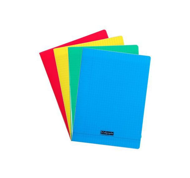 Cahier piqué 8000 polypro 24x32 cm Seyès 96p - Calligraphe