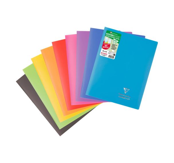 Cahier piqué Koverbook recyclé 24x32 cm 96p - Clairefontaine