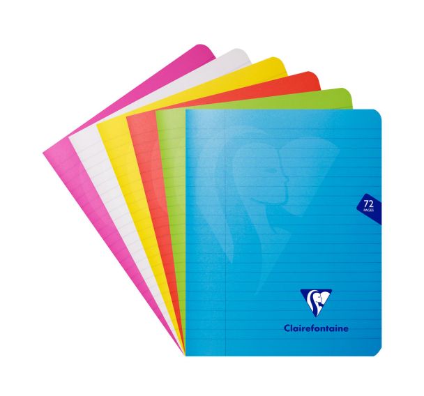 Cahier piqué Mimesys 16,5x21 cm 72p - Clairefontaine