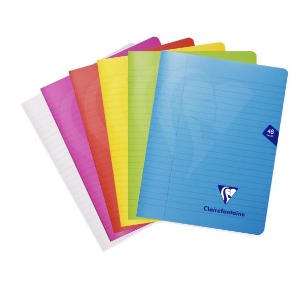 Cahier piqué Mimesys 17x22 cm 48p - Clairefontaine