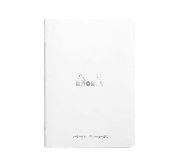 Cahier piqué blanc dot 14,8x21 cm 96 pages non détachables