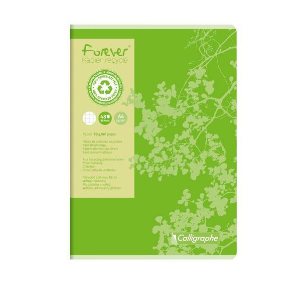 Cahier piqué forever 21x29,7cm 96p - Calligraphe