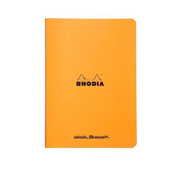 Cahier piqué orange dot 14,8x21 cm 96 pages non détachables