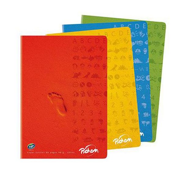 Cahier piqûre super 90g A4 seyes 140 pages