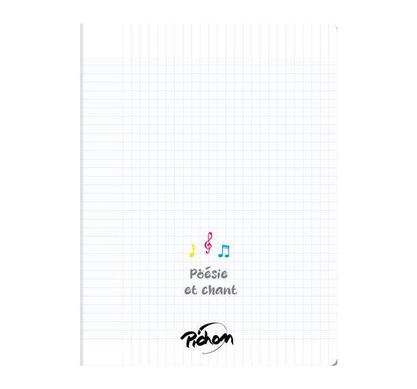 Cahier poésie PP 240x320 48 pages seyes + uni 70g/90g