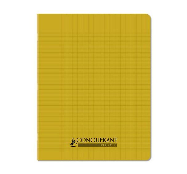Cahier polypropylène 90g 96 pages seyes 17x22 cm recyclé - Conquérant