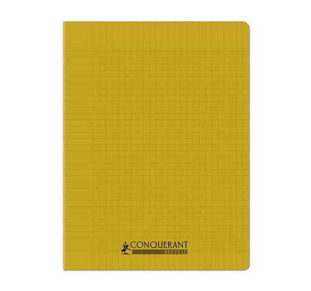 Cahier polypropylène 90g 96 pages seyes 24x32 cm recyclé - Conquérant