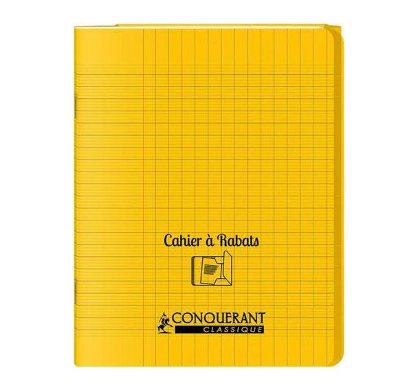Cahier polypropylène avec rabats 48 pages seyes 17x22 cm - Conquerant