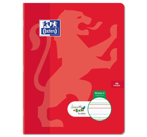 Cahier pour DYS 48 pages lignées interlignes 3 mm 90 g 17x22 cm