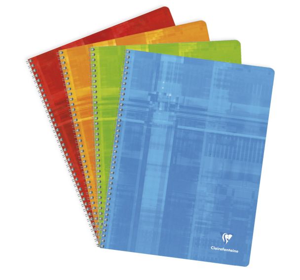 Cahier reliure hélicoïdale 90g 100 pages seyes 24x32 cm