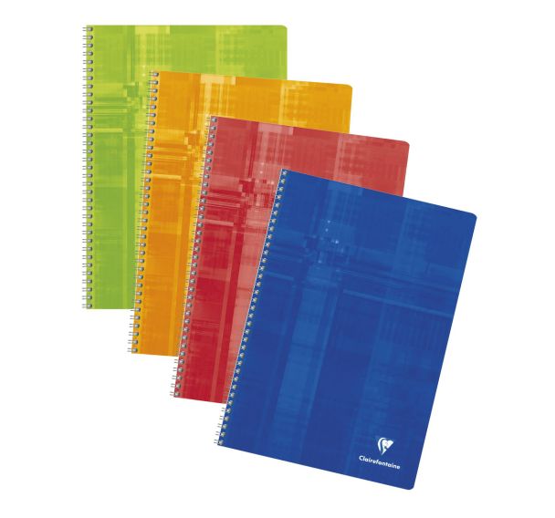 Cahier reliure hélicoïdale 90g 100 pages seyes A4