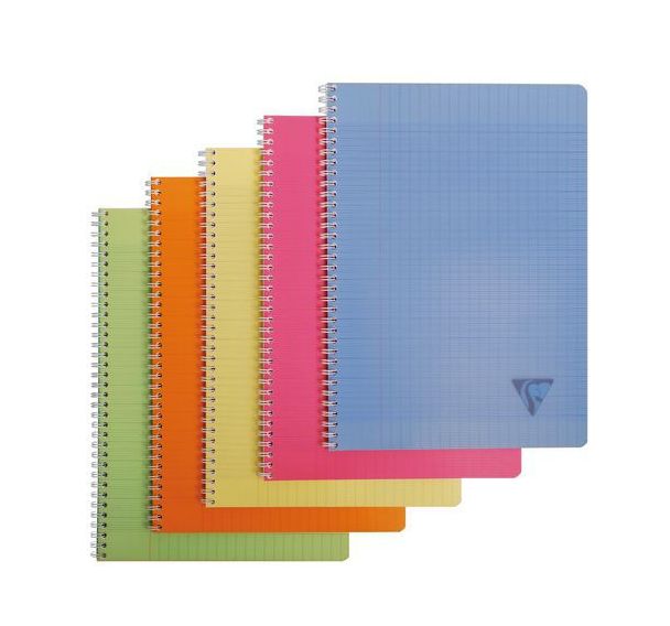 Cahier reliure intégrale Linicolor A4 Fresh - Clairefontaine