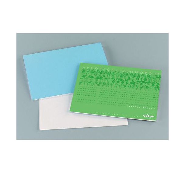 Cahier travaux manuels à l'italienne 32x24 cm uni blanc 48 pages 70g