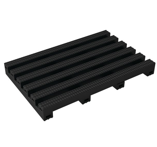 Caillebotis antidérapant antifatigue Heronair PVC recyclé - mL - Plastex