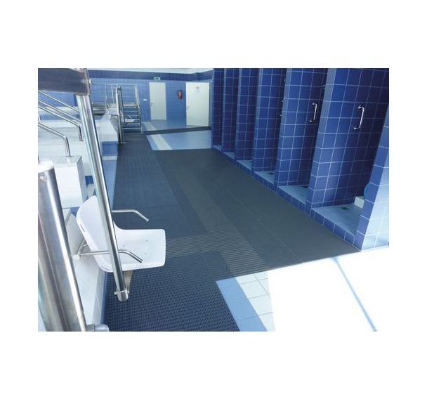 Caillebotis antidérapant espaces collectifs Heronrib - Le mL - Plastex