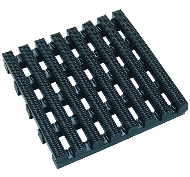 Caillebotis haute résistance En tapis L: 180 cm x l: 60 cm Noir