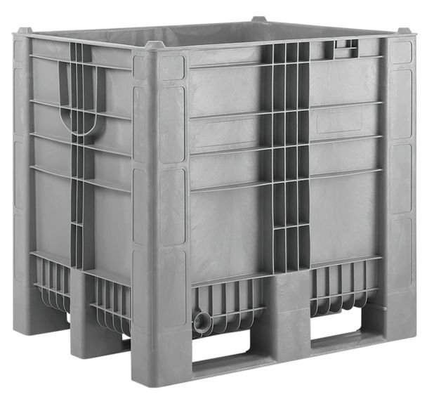Caisse-palette PEHD 1000x1200x1140 mm 1000 litre, 3 semelles
