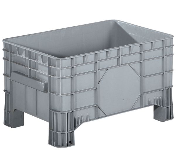 Caisse-palette empilable - Parois pleines - Sur pieds - Manutan Expert