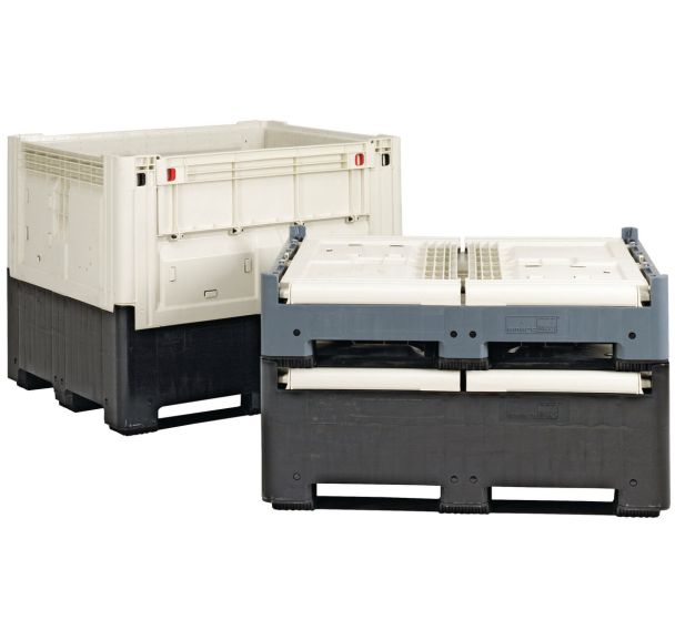 Caisse-palette pliable Smartbox - Avec clapet d'introduction