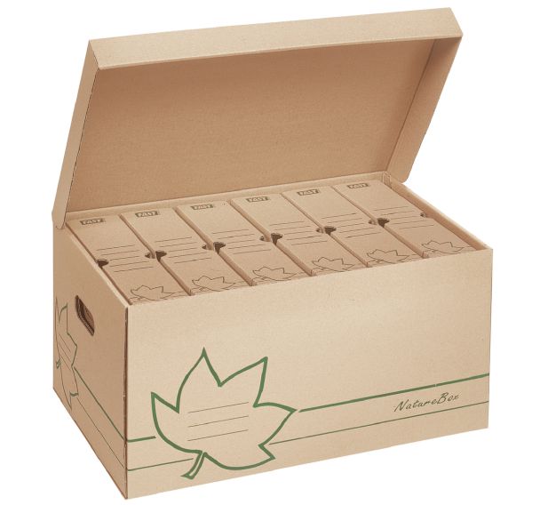 Caisse + 6 Boîtes archives Nature Line
