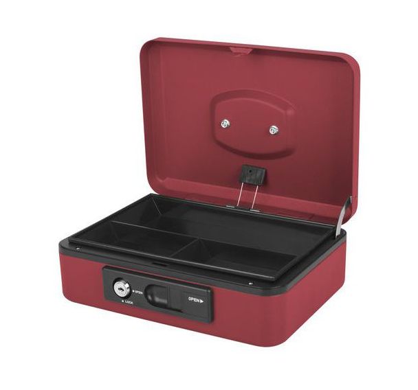 Caisse à monnaie 25 cm - ouverture automatique - Argent