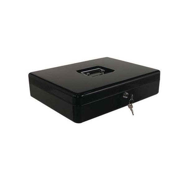 Caisse à monnaie Eco avec monnayeur - 9 cases - Noir
