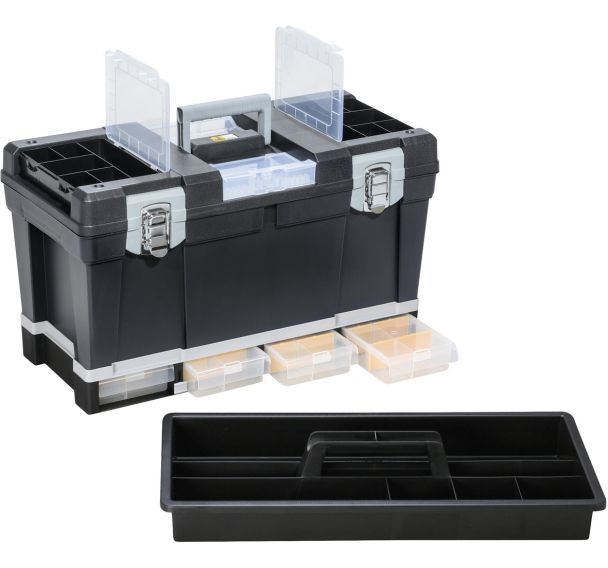 Caisse à outils McPlus Depot S23 noire 33L