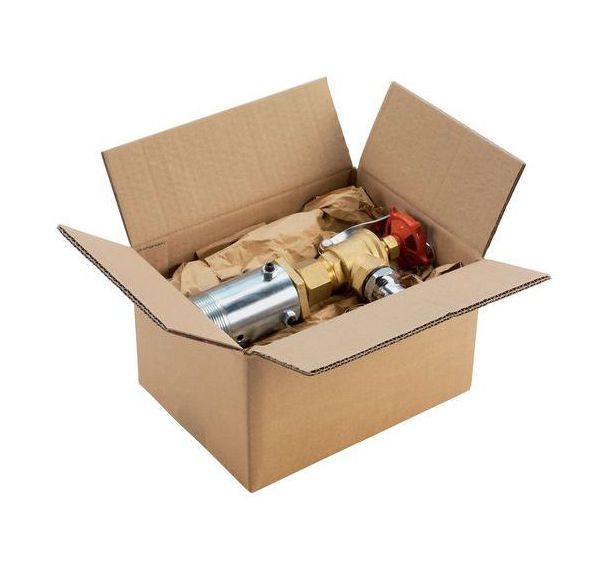 Caisse carton recyclée - Simple cannelure - Grosse cannelure - Manutan Expert