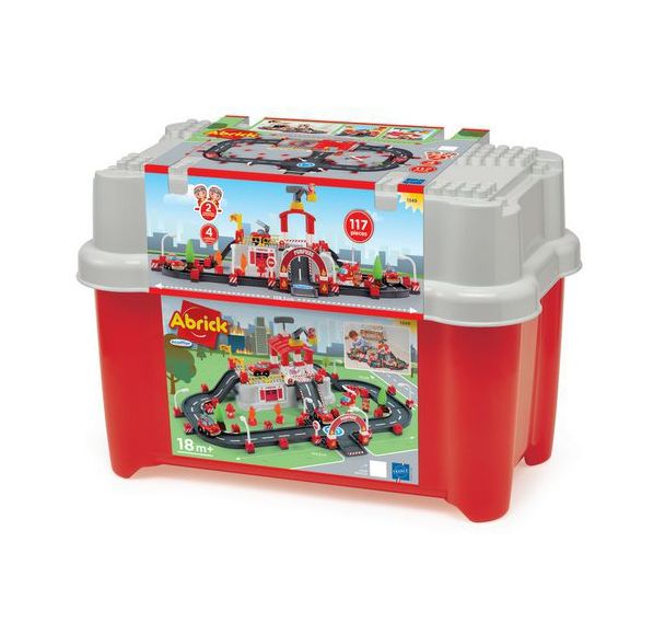 Caisse circuit pompiers 117 pièces Abrick