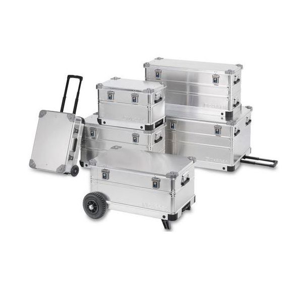 Caisse de transport aluminium à roulettes 28 à 195L – Modèle K424 XC