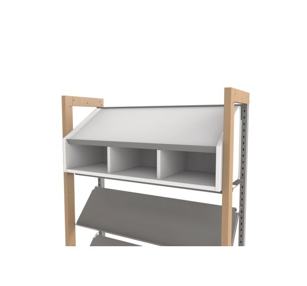 Caisson à abonnement Ellipse blanc pour rayonnage - Manutan Expert