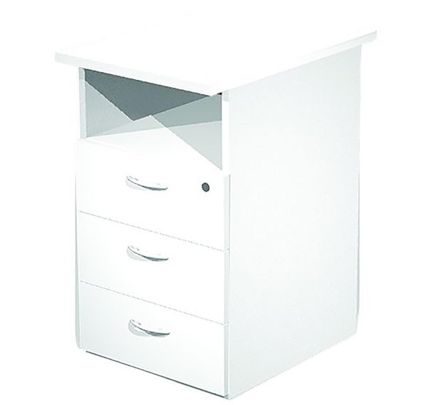 Caisson demonté hauteur bureau 3 tiroirs Fast - 60 cm - Artarredi