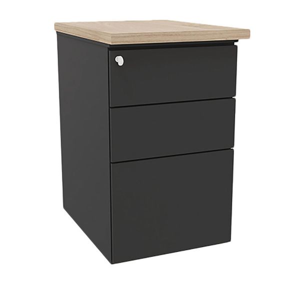Caisson hauteur de bureau IDEA métal profondeur 60 cm