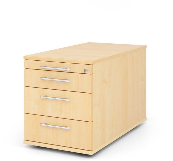 Caisson mobile à 3 tiroirs poignée plastique - P 80cm - Hammerbacher