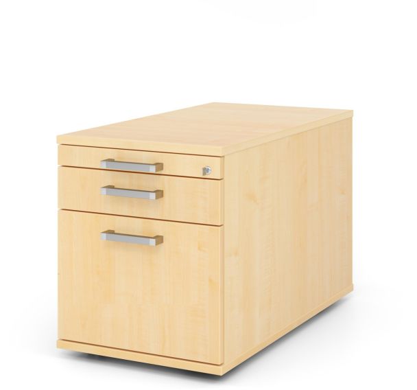 Caisson mobile archives avec poignées chromées - P 80cm - Hammerbacher