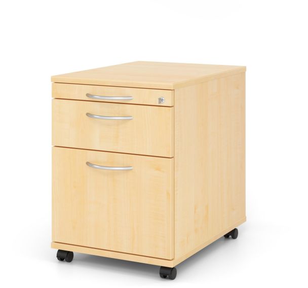 Caisson mobile archives avec poignées courbées - P 58cm - Hammerbacher