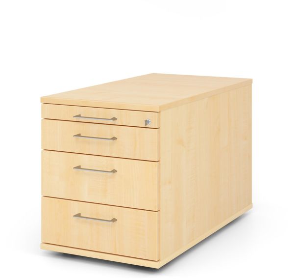 Caisson mobile avec 3 tiroirs à poignée fil - P 80cm - Hammerbacher