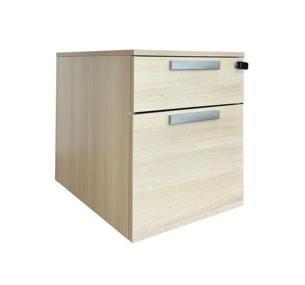 Caisson reconditionné mobile - 2 tiroirs hêtre - Steelcase